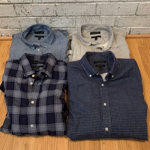 Banana Republic Shirt Bundle Slim Fit Double Weave